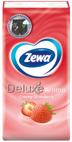 Носовые платки Zewa Deluxe Creamy Strawberry 10*10шт